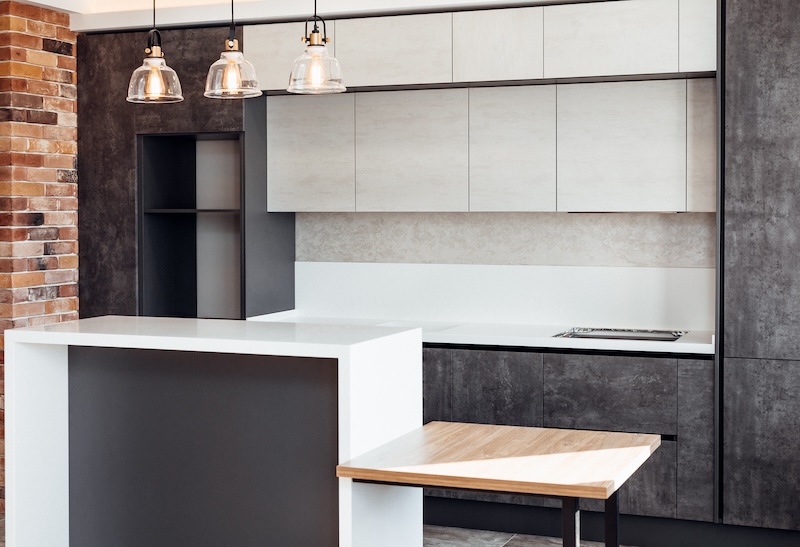 Kök som är platsbyggt på Östermalm